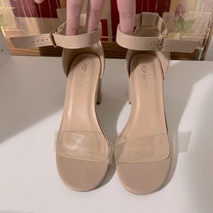 Top moda clear heels 6.5